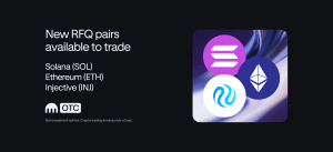 New OTC Portal pairs available for ETH, INJ and SOL