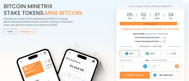 Bitcoin Minetrix ICO to End in 5 Days: Users Get Last Chance to Participate in $13M Project