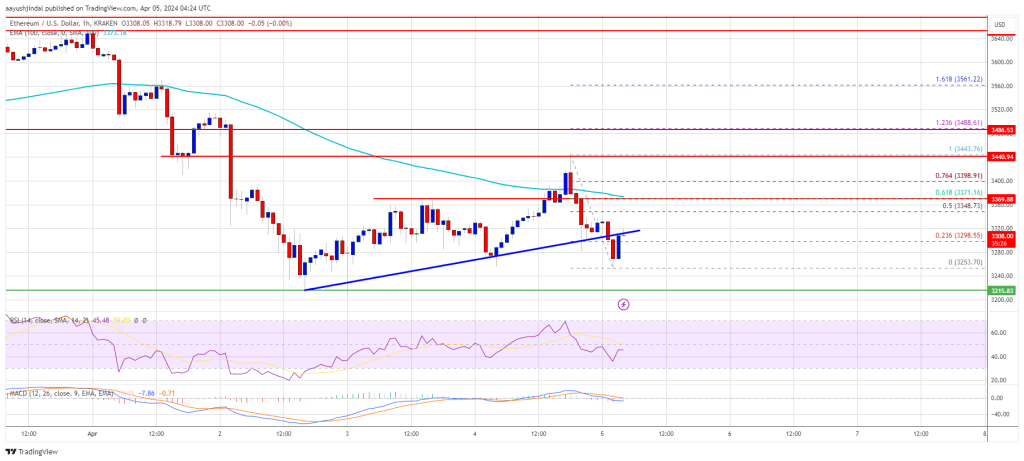 Ethereum Price Faces Crucial Test: Will $3,250 Withstand the Pressure?
