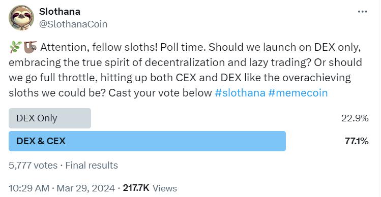 Slothana Meme Presale Raises Over $10 Million in 2 Weeks Amid Solana Network Congestion