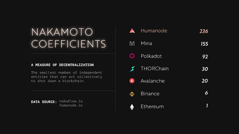 Humanode, a blockchain built with Polkadot SDK, becomes the most decentralized by Nakamoto Coefficient