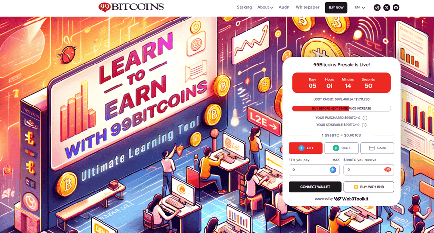 Move To Earn, Play To Earn, Now Learn To Earn – Is 99Bitcoins The Next Big Crypto Trend?