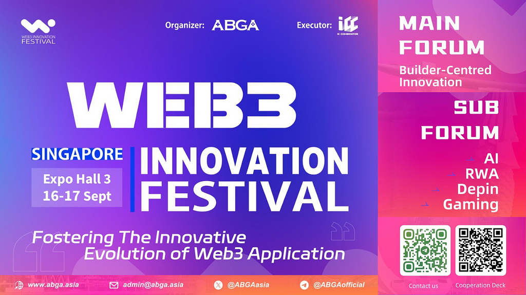 ABGA to Host Web3 Innovation Festival Organized by ICC During September 16–17 in Singapore