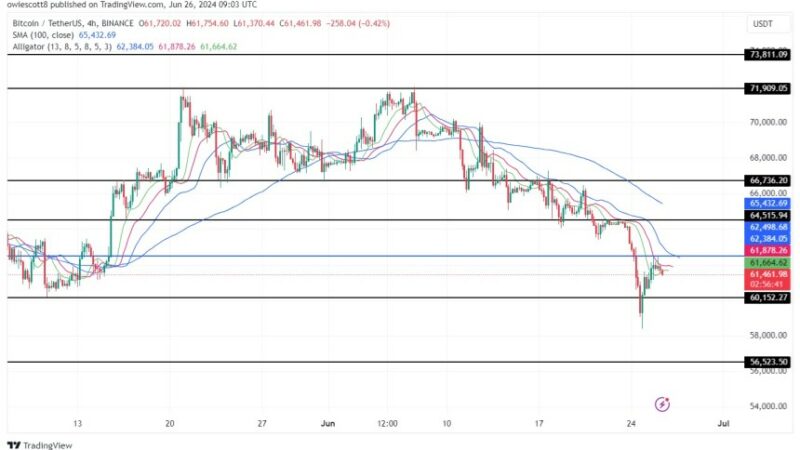 Bitcoin Rejection At $62,498 Signals Bearish Dominance, Here Are Possible Outcomes