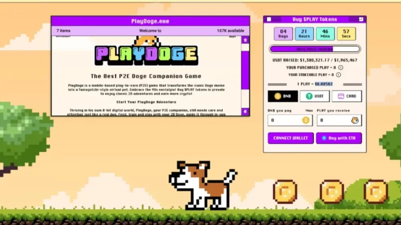 Play-to-Earn Meme Coin Project PlayDoge Raises $4M in Trending Presale 