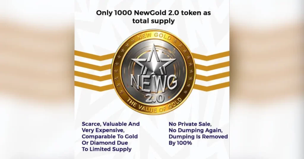 NewGold 2.0: Buy Each At $100 And Sell At $8,400 USD