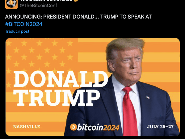 TrumpCoin (DJT) Surges 55% After News Of Trump’s Participation In Bitcoin 2024 Conference
