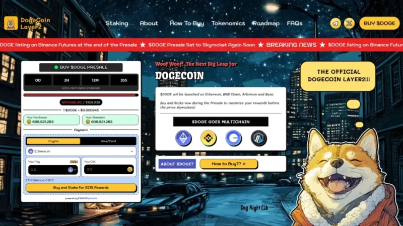 Dogecoin Layer2 Raises $100,000 in 6 Hours During Presale – Is the Next Billion-Dollar Memecoin Here?