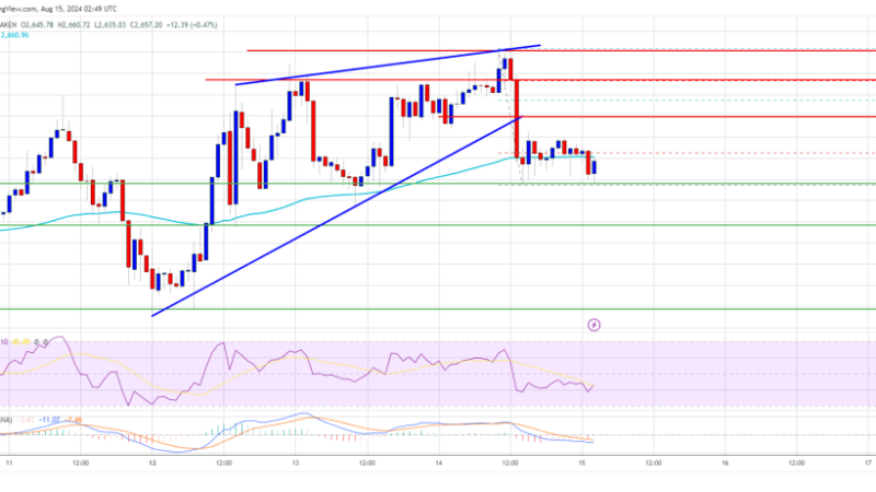 Ethereum Price Struggles to Sustain Gains: Is the Uptrend in Trouble?