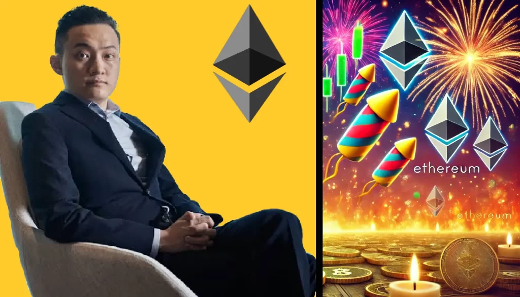 Justin Sun-Linked Wallet Buys $38M of Ethereum Amid Price Crash