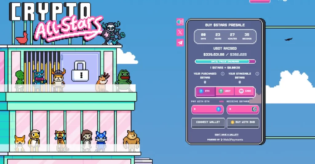 Viral MemeFi Token Crypto All-Stars Raises $500K in Presale – Next 10x Coin?