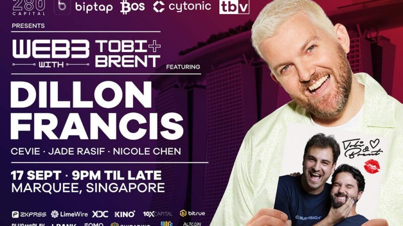 Web3 with Tobi & Brent to Host Exclusive Networking Event and AfterParty During Token2049 Singapore