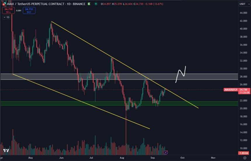 Analyst Predicts AVAX Breakout: Is $30 The Next Target?