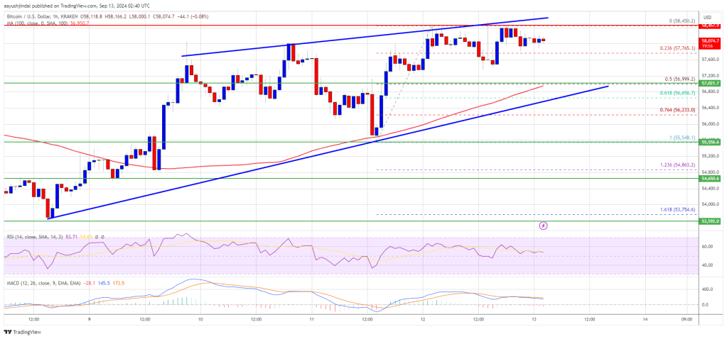 Bitcoin Price Eyes Further Gains Toward $60K: Can It Break Through?