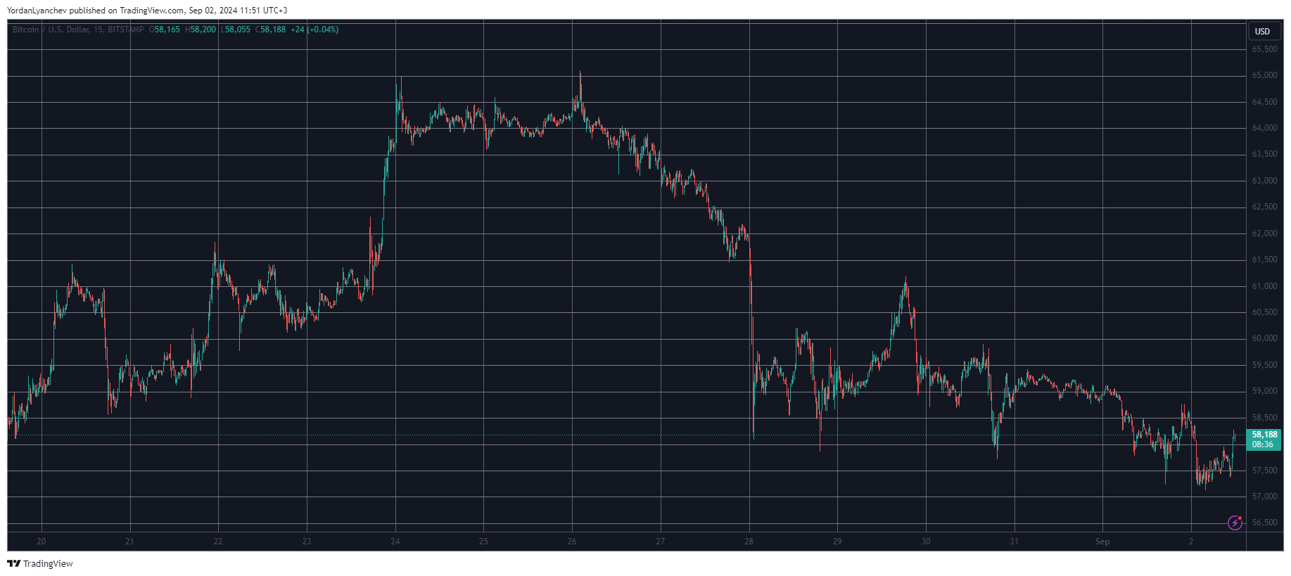 Bitcoin Recovers From a Dip to $57K, FLOKI Dumps 5% Daily (Market Watch)