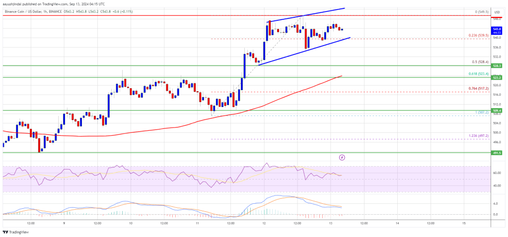 BNB Price Surge Eyes $550 Breakout: Can It Push Higher?