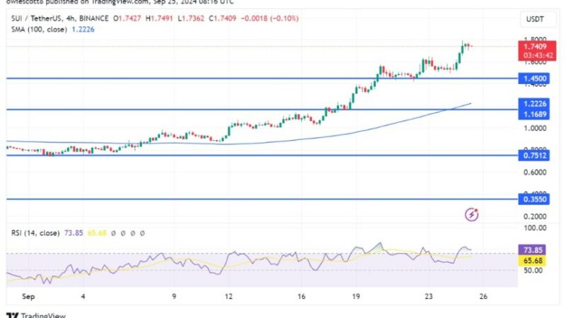 SUI Eyes $1.45 Retest Following Breakout: Will Bulls Defend Support?