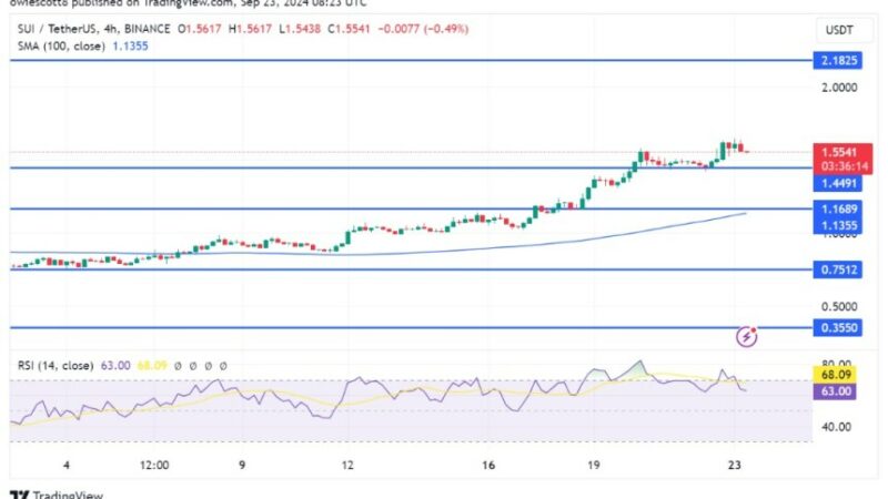 SUI Eyes Potential Pullback As RSI Flashes Warning: $1.4 Retest In Sight