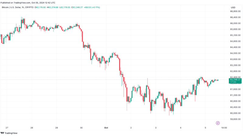 Bitcoin Price Pumps Above $62,000 but This Viral Meme Coin Skyrockets 25%: Weekend Watch