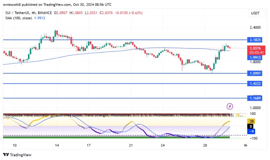 Can SUI Reach $2.18? Bullish Pressure Builds Toward Key Milestone