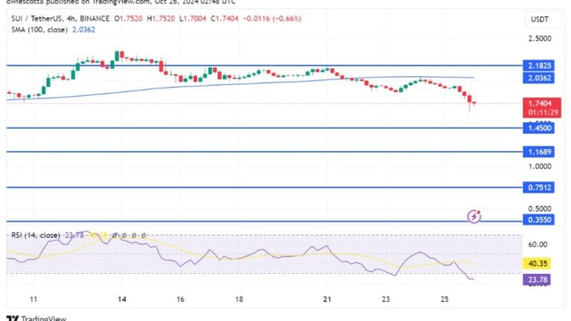 SUI In Bear Territory: RSI Drop Suggests Further Downside Risk