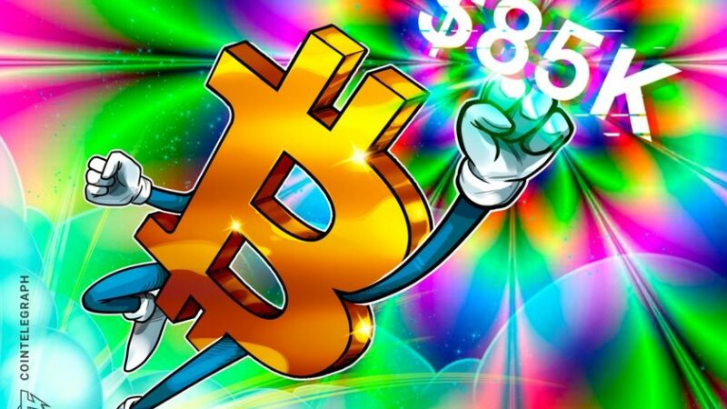 Bitcoin hits new $85k high, with just 17% left for BTC $100k record