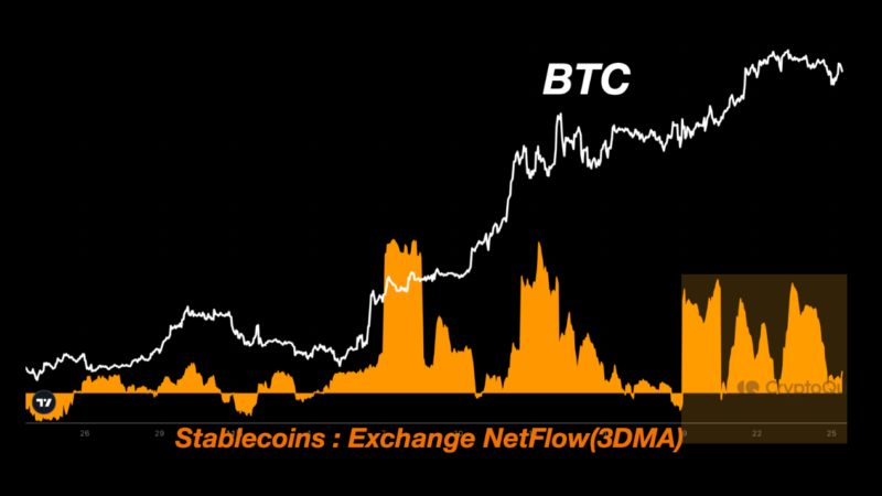 Bitcoin To Smash $100,000? Rapid Stablecoin Exchange Inflows Continue