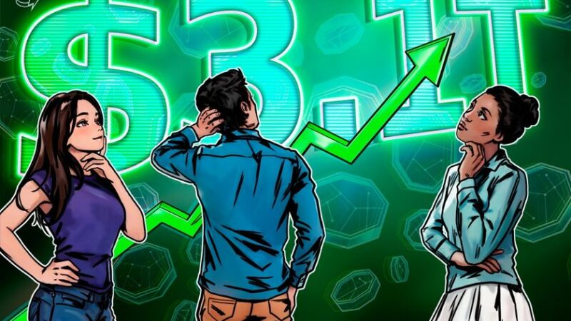 Crypto market cap hits $3.1T high, could soon surpass France’s GDP