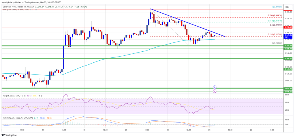 Ethereum Price Poised for Gains: $3,600 Within Reach?