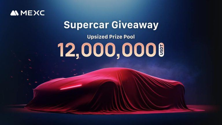 MEXC Raises the Bar: Supercar Giveaway Boosted to 12,000,000 USDT