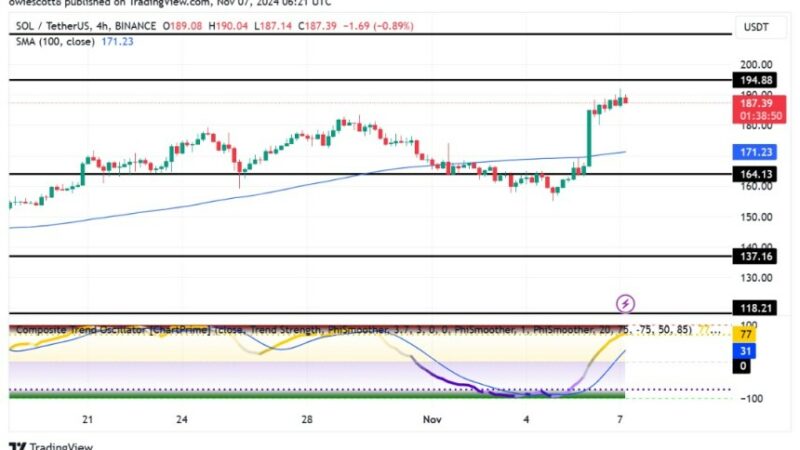 Solana Bulls Aim High: $194 Breakout In Sight Amid Market Optimism