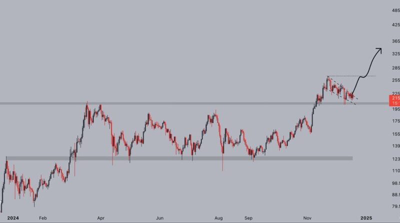 Solana Bull Flag Signals A Breakout To $300 – Analyst Shares Key Levels