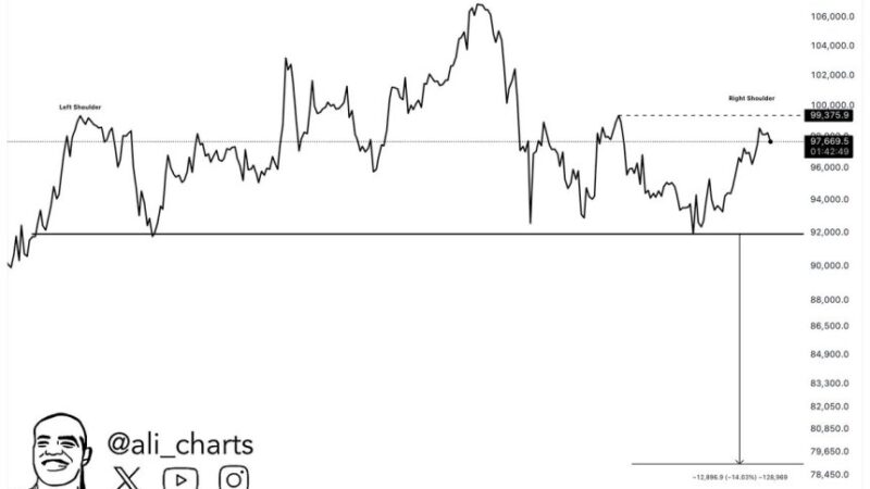 Bitcoin Eyes Potential Rebound To $98,600, But Analyst Suggests Caution