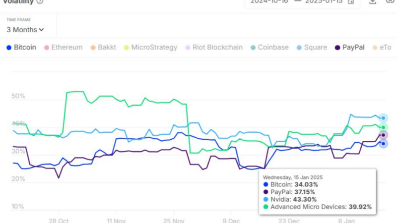 Bitcoin Proves Its Mettle, Becomes Less Volatile Than Major Tech Giants