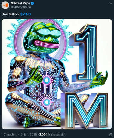 Coin mit massivem Potenzial? Unglaublicher Start für Mind of Pepe