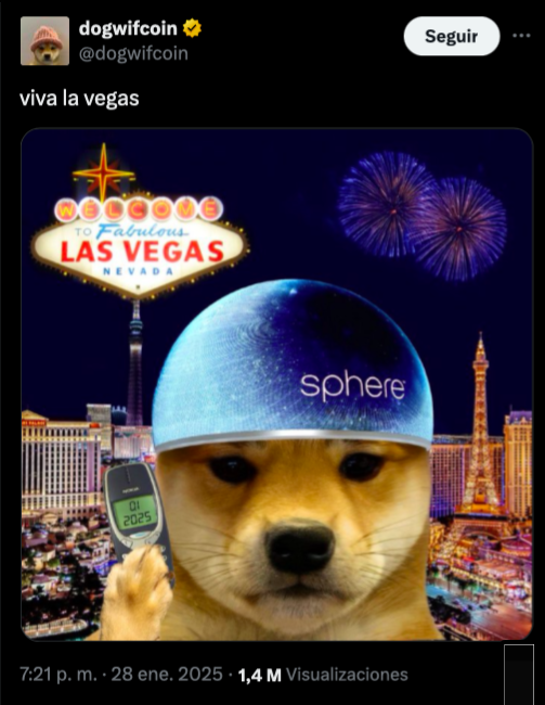 Dogwifhat (WIF) Surges 16% Amid Las Vegas Sphere Project Expectation, Breakout Coming?