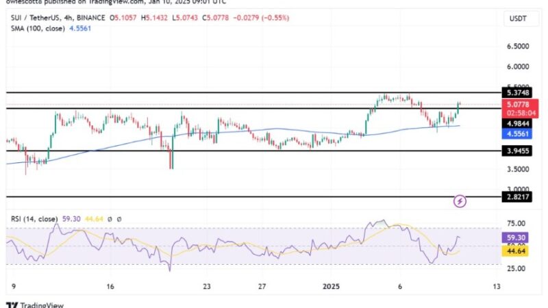 SUI Defies Odds With A Sharp Rebound Above $4.9: New Highs Loom?