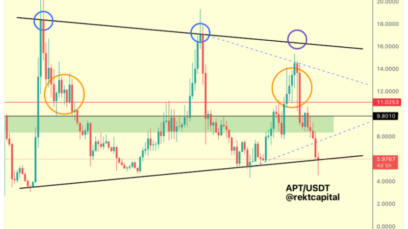 Aptos (APT) Could See A 95% Rebound, But It Must Hold This Level – Analyst