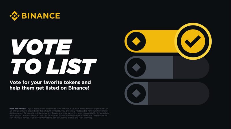 Binance Launches First-Ever “Vote to List” Campaign to Empower Community