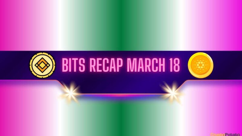 Binance Updates, Cardano Whale Sell-Off, and More: Bits Recap for March 18