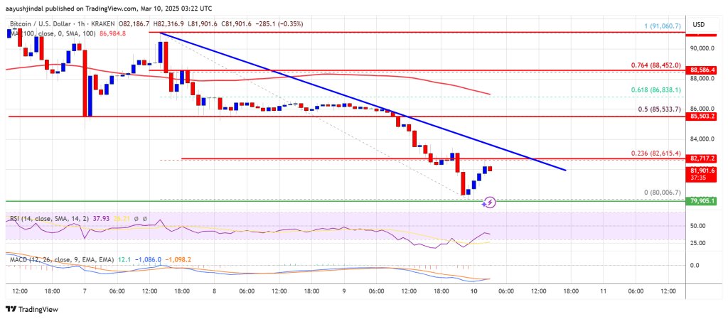 Bitcoin Price Dives Once More—Is a Deeper Correction Underway?