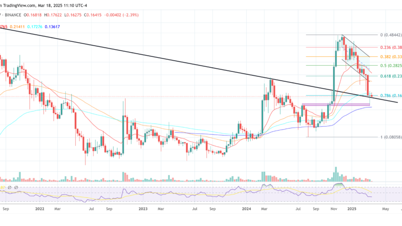 Dogecoin At Make-Or-Break Point After Multi-Year Trendline Test