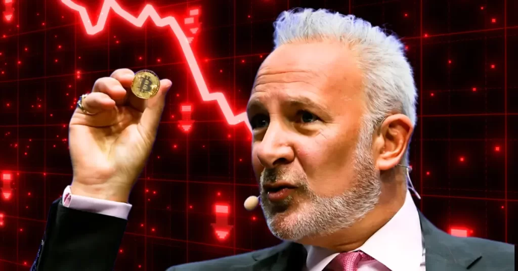 Peter Schiff Warns of S&P 500 Bear Market and Inflation Impact, Bitcoin Struggles as Gold Soars in 2025