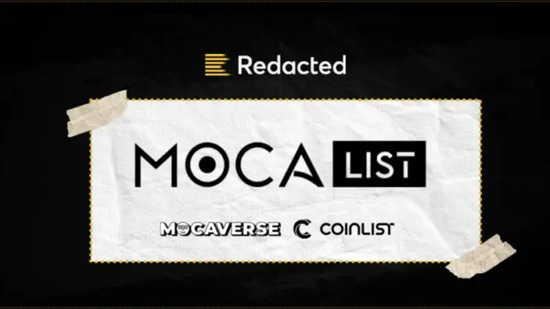 Redacted to Launch RDAC Token on MocaList, Powered by Mocaverse and Coin List