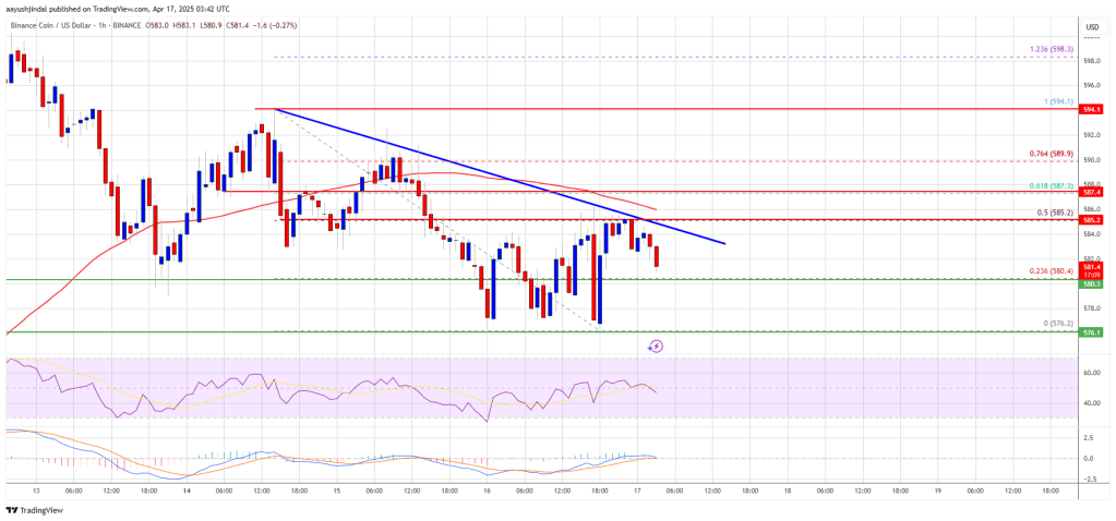 BNB Price Eyes Breakout, But $600 Remains A Stubborn Ceiling