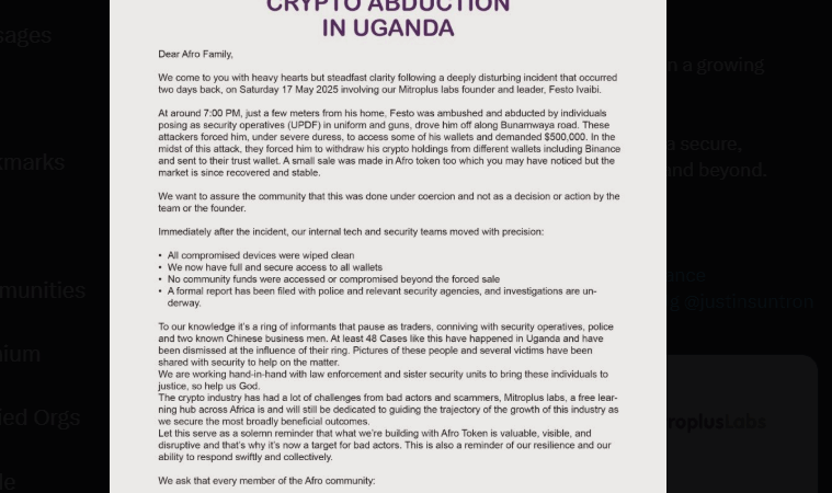 Africa Crypto Week in Review: Nigeria Plans New Blockchain Policy, Crypto Entrepreneur Abducted In Uganda