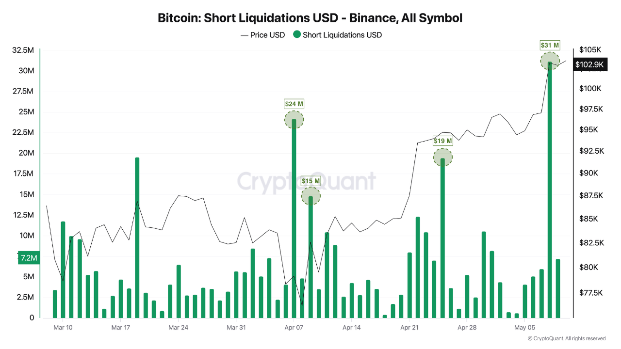 Are Bitcoin Bears Losing Out? $31 Million Wiped Out In BTC Shorts Liquidation