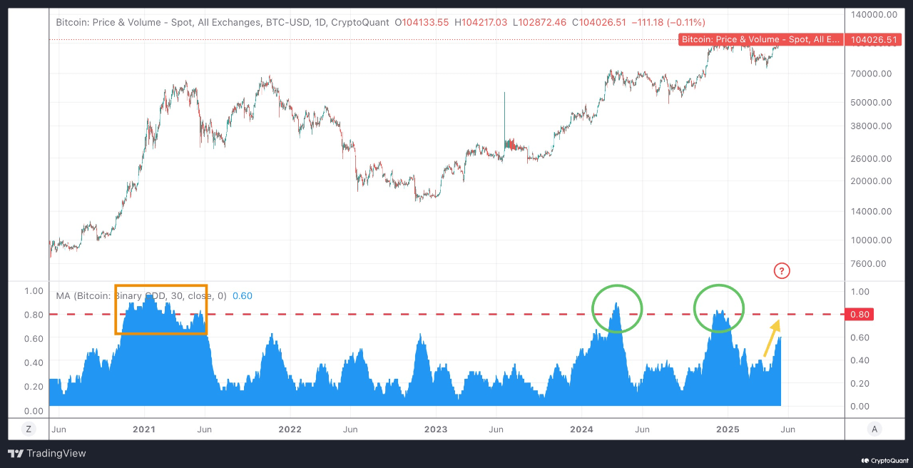 Are Bitcoin Whales About to Cash Out? Key Metric Signals Possible Profit-Taking Ahead