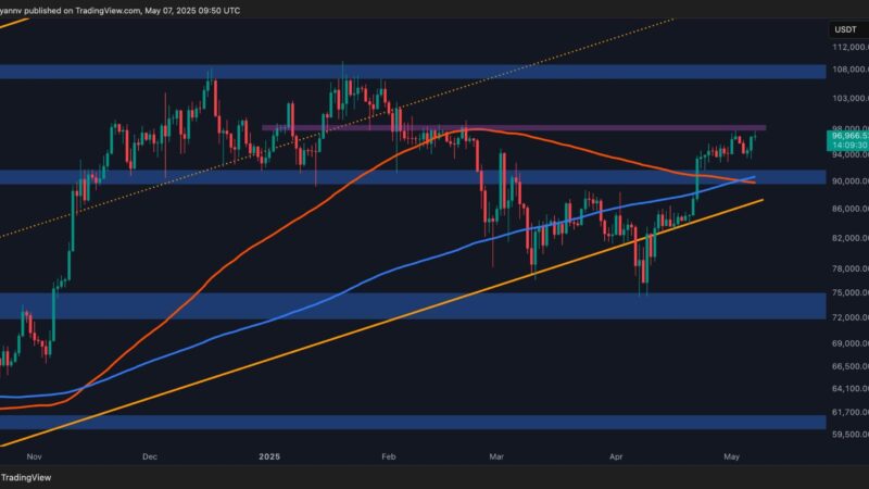 Bitcoin Price Analysis: BTC Approaches $97K Resistance Amid Emerging Warning Signals