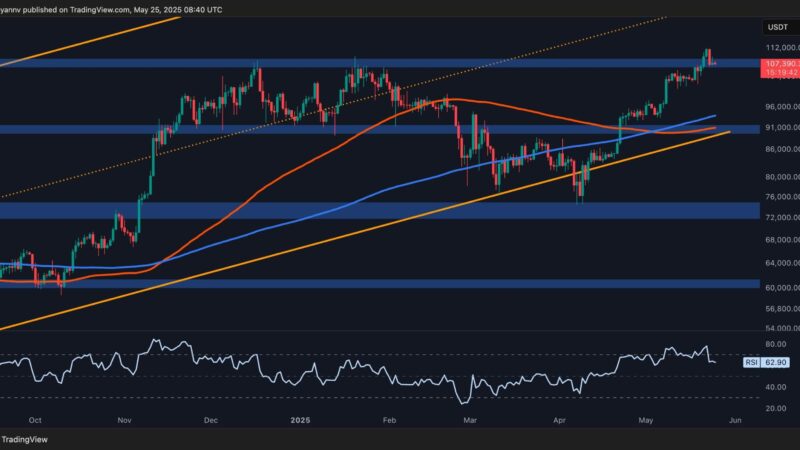 Bitcoin Price Analysis: BTC Displays Signs of Weakness Following New All-Time High